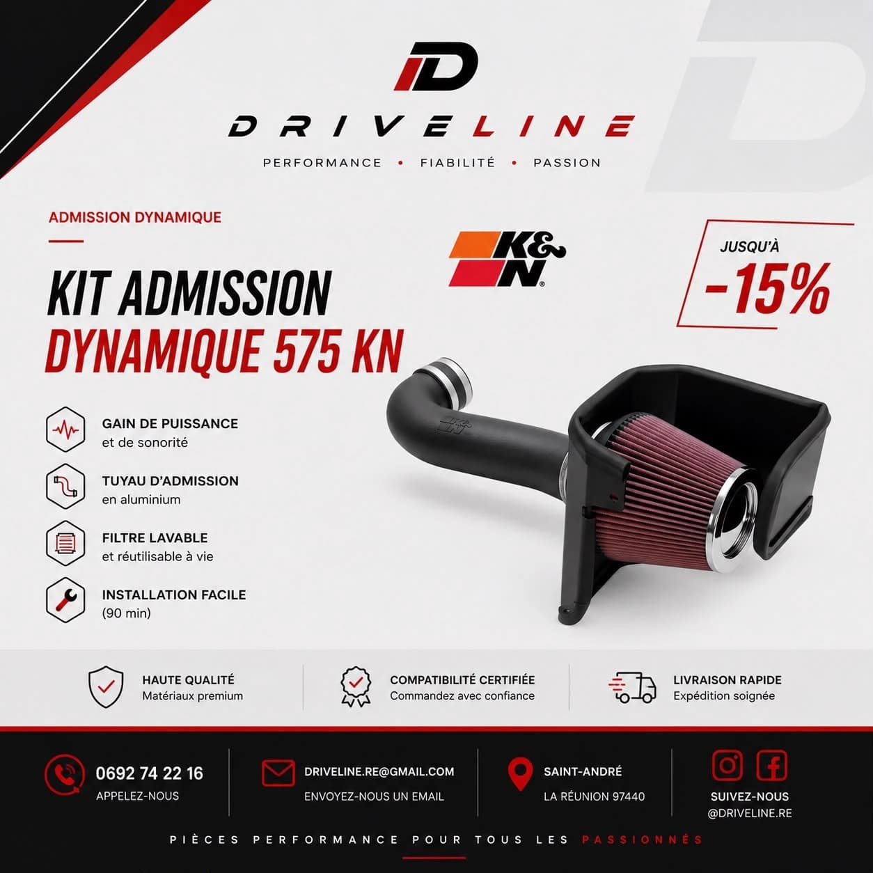 Kit admission dynamique 575 KN